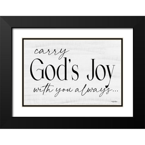 Gods Joy Black Modern Wood Framed Art Print with Double Matting by Boyer, Susie