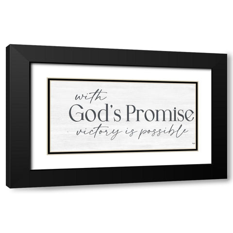 Gods Promise Black Modern Wood Framed Art Print with Double Matting by Boyer, Susie