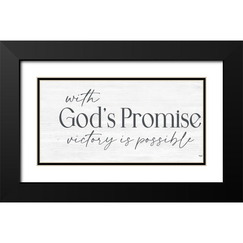 Gods Promise Black Modern Wood Framed Art Print with Double Matting by Boyer, Susie
