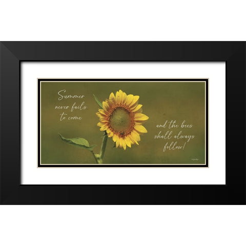 Summer Never Fails to Come Black Modern Wood Framed Art Print with Double Matting by Boyer, Susie