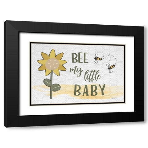 Bee My Little Baby Black Modern Wood Framed Art Print with Double Matting by Boyer, Susie