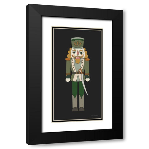 Nutcracker II Black Modern Wood Framed Art Print with Double Matting by Lady Louise Designs