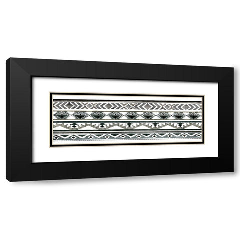 Tribal Print III Black Modern Wood Framed Art Print with Double Matting by Jacobs, Cindy