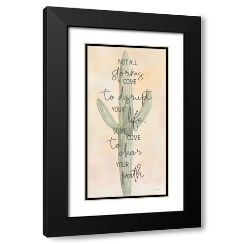 Clear Your Path Black Modern Wood Framed Art Print with Double Matting by Jacobs, Cindy