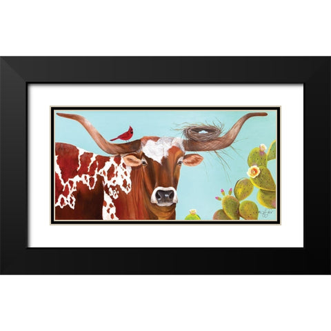 One with Nature Black Modern Wood Framed Art Print with Double Matting by Fifer, Diane