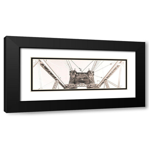 Bridge View I Black Modern Wood Framed Art Print with Double Matting by Quillen, Donnie