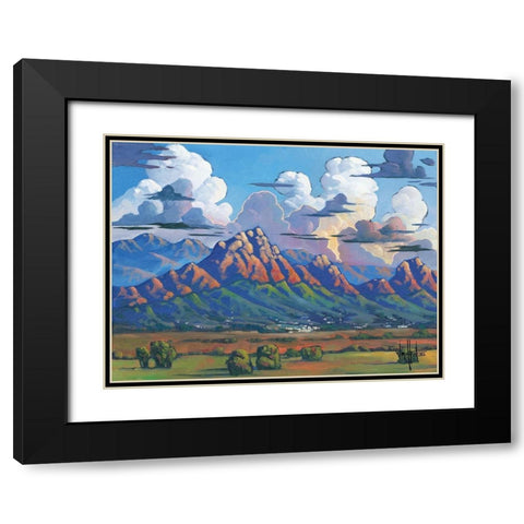 The Heavens Declare… Black Modern Wood Framed Art Print with Double Matting by Hawkins, William