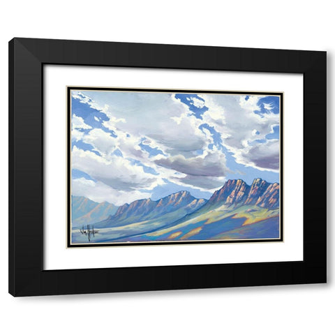 La Brecha Black Modern Wood Framed Art Print with Double Matting by Hawkins, William