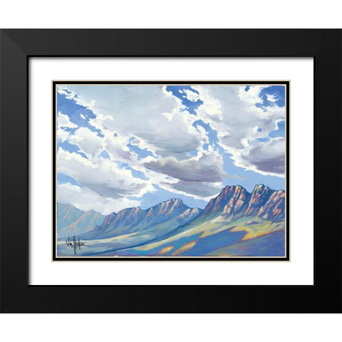La Brecha Black Modern Wood Framed Art Print with Double Matting by Hawkins, William