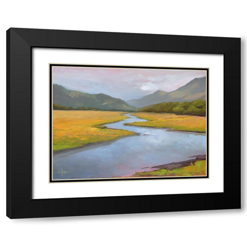 La Historia de la Granja Black Modern Wood Framed Art Print with Double Matting by Hawkins, William