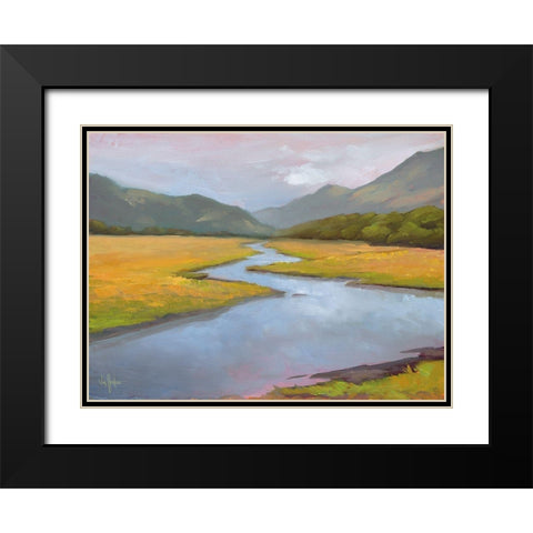 La Historia de la Granja Black Modern Wood Framed Art Print with Double Matting by Hawkins, William