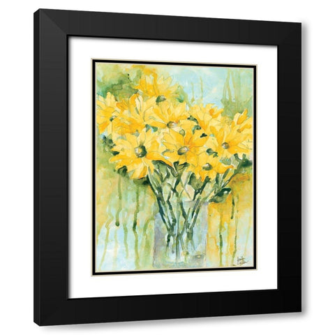 Vase of Cheer Black Modern Wood Framed Art Print with Double Matting by Holden, Jennifer