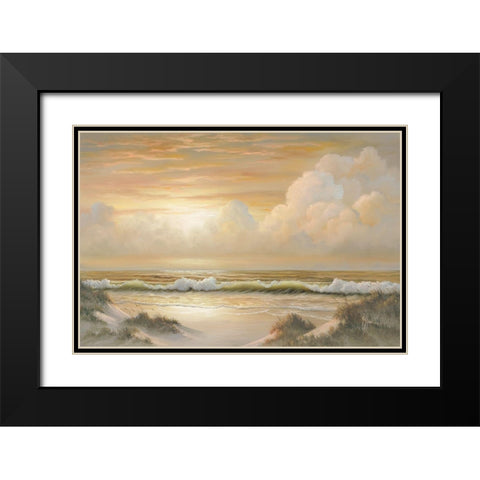 Dusk Black Modern Wood Framed Art Print with Double Matting by Jaxn Blvd.
