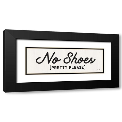 No Shoes Black Modern Wood Framed Art Print with Double Matting by Jaxn Blvd.