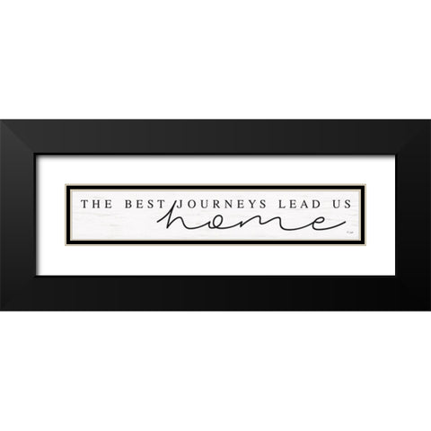 The Best Journeys Black Modern Wood Framed Art Print with Double Matting by Jaxn Blvd.
