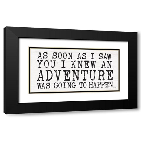 Adventure Black Modern Wood Framed Art Print with Double Matting by Jaxn Blvd.