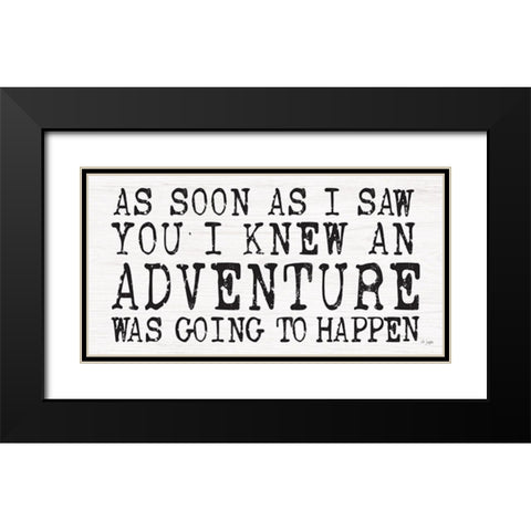 Adventure Black Modern Wood Framed Art Print with Double Matting by Jaxn Blvd.