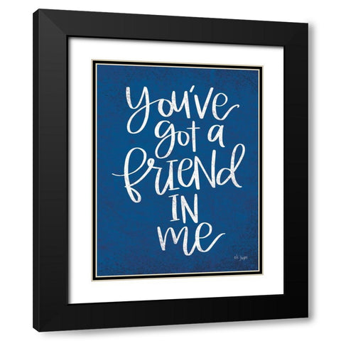 Youve Got A Friend Black Modern Wood Framed Art Print with Double Matting by Jaxn Blvd.