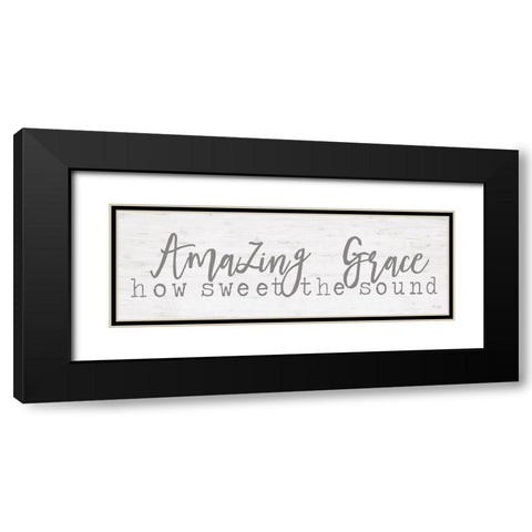 Amazing Grace Black Modern Wood Framed Art Print with Double Matting by Jaxn Blvd.