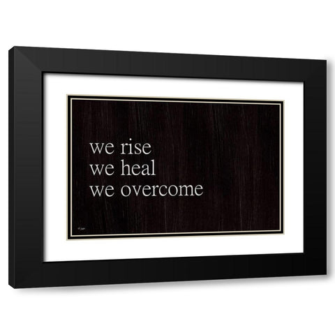 We Fall, We Rise II Black Modern Wood Framed Art Print with Double Matting by Jaxn Blvd.