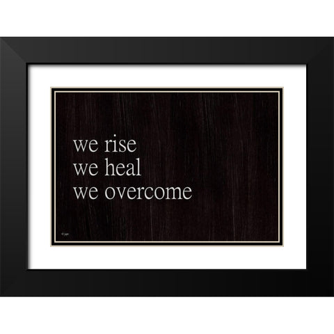 We Fall, We Rise II Black Modern Wood Framed Art Print with Double Matting by Jaxn Blvd.