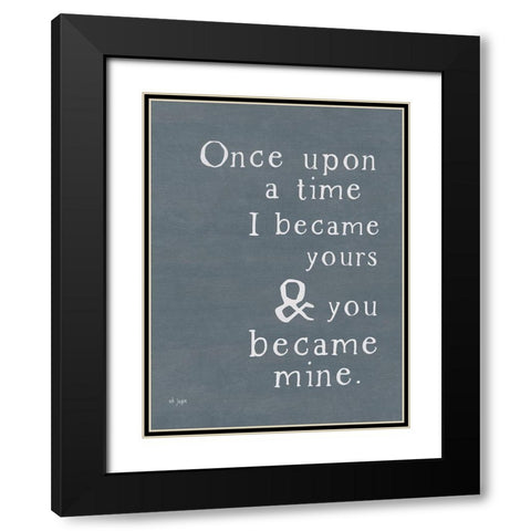 Once Upon a Time Black Modern Wood Framed Art Print with Double Matting by Jaxn Blvd.