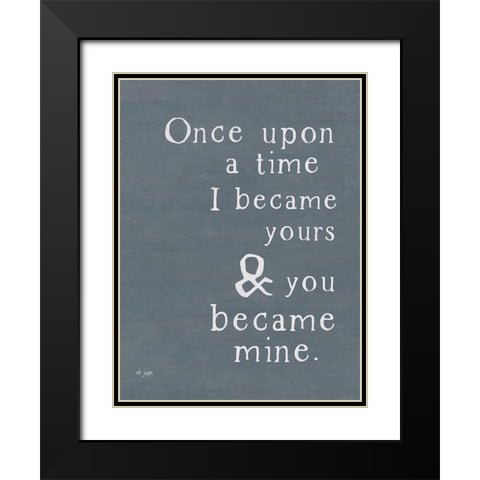 Once Upon a Time Black Modern Wood Framed Art Print with Double Matting by Jaxn Blvd.
