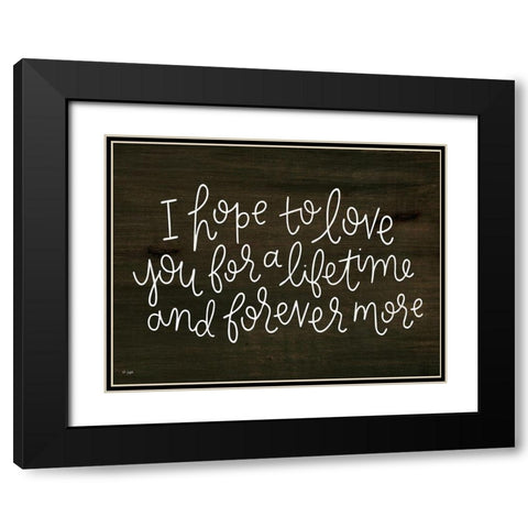 Love For a Lifetime Black Modern Wood Framed Art Print with Double Matting by Jaxn Blvd.