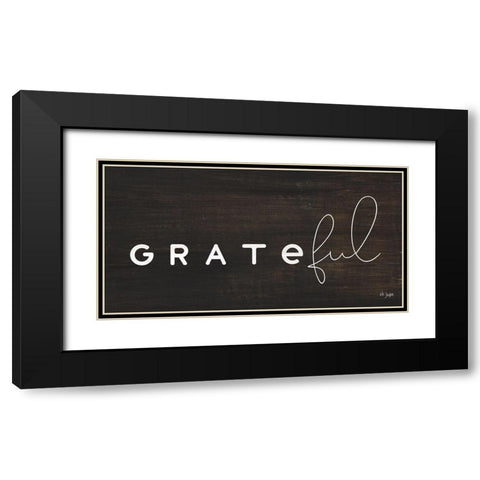 Grateful Black Modern Wood Framed Art Print with Double Matting by Jaxn Blvd.