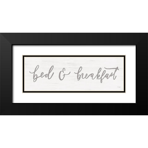 Bed and Breakfast Black Modern Wood Framed Art Print with Double Matting by Jaxn Blvd.