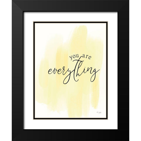 You Are My Everything Black Modern Wood Framed Art Print with Double Matting by Jaxn Blvd.