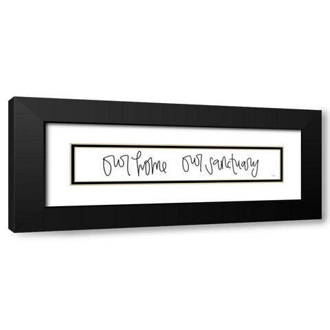 Home Sanctuary Black Modern Wood Framed Art Print with Double Matting by Jaxn Blvd.