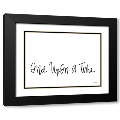 Once Upon a Time Black Modern Wood Framed Art Print with Double Matting by Jaxn Blvd.