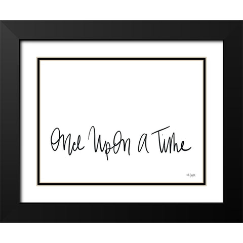 Once Upon a Time Black Modern Wood Framed Art Print with Double Matting by Jaxn Blvd.