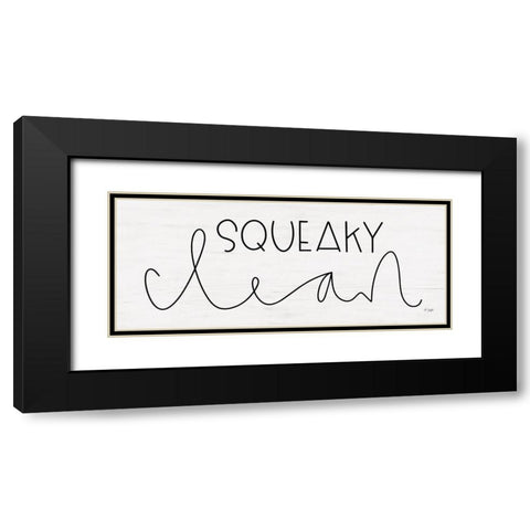 Squeaky Clean Black Modern Wood Framed Art Print with Double Matting by Jaxn Blvd.