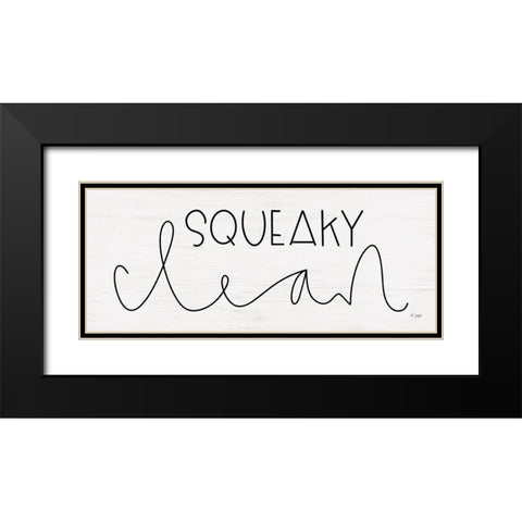 Squeaky Clean Black Modern Wood Framed Art Print with Double Matting by Jaxn Blvd.