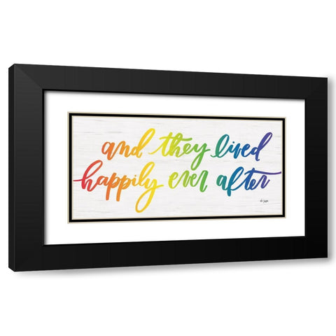 Happily Ever After Black Modern Wood Framed Art Print with Double Matting by Jaxn Blvd.