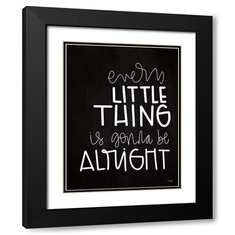 Every Little Thing Black Modern Wood Framed Art Print with Double Matting by Jaxn Blvd.
