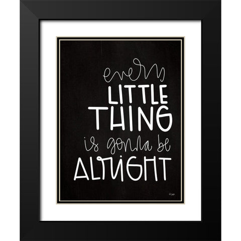 Every Little Thing Black Modern Wood Framed Art Print with Double Matting by Jaxn Blvd.
