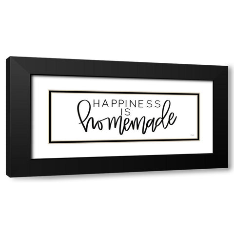 Happiness is Homemade Black Modern Wood Framed Art Print with Double Matting by Jaxn Blvd.
