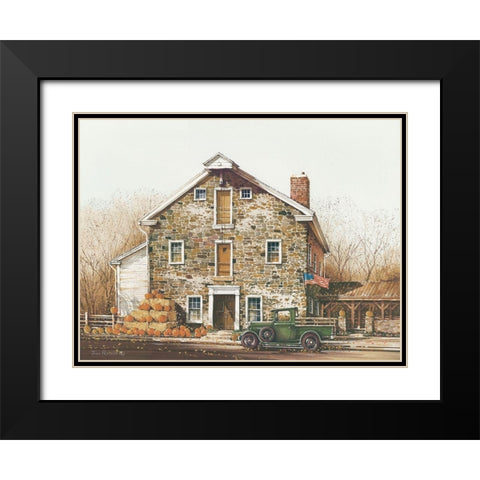 Fall is in the Air Black Modern Wood Framed Art Print with Double Matting by Rossini, John