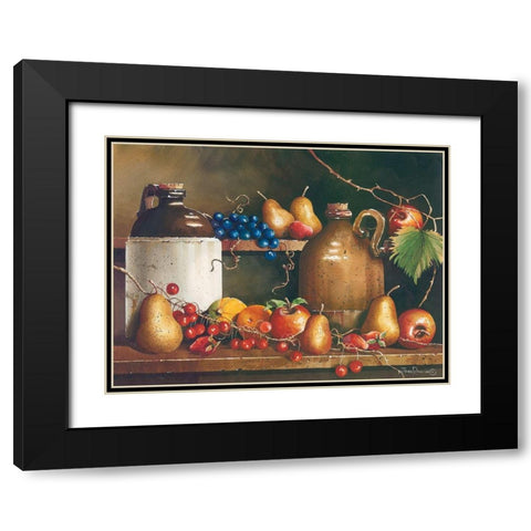 A Passion for Fruit Black Modern Wood Framed Art Print with Double Matting by Rossini, John