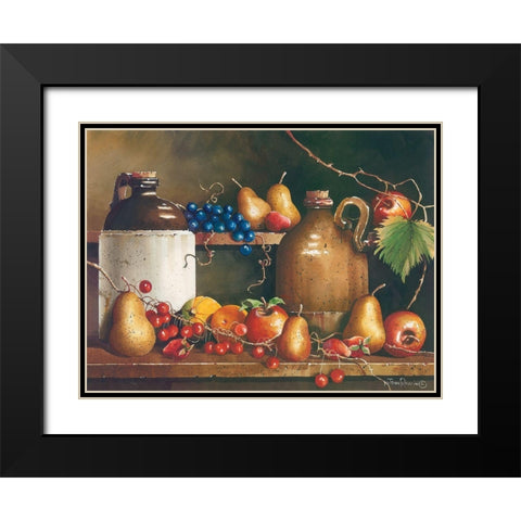 A Passion for Fruit Black Modern Wood Framed Art Print with Double Matting by Rossini, John