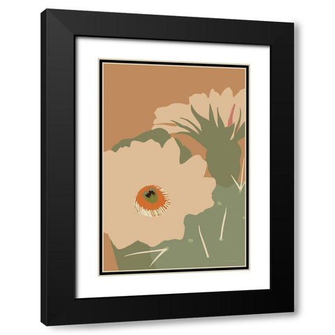 Pretty Prickle 2 Black Modern Wood Framed Art Print with Double Matting by Kamdon Kreations