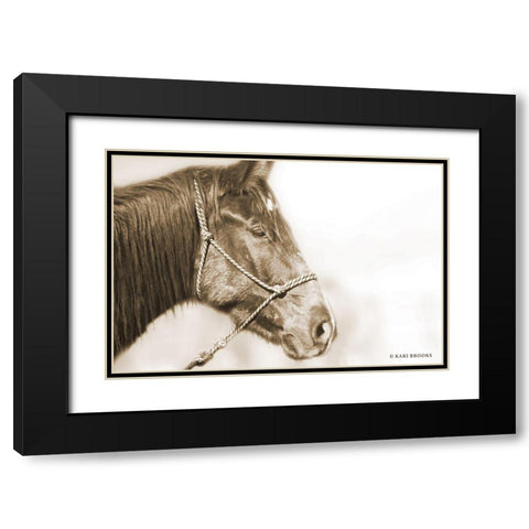 Sepia Thunder Black Modern Wood Framed Art Print with Double Matting by Brooks, Kari