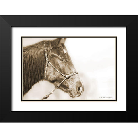 Sepia Thunder Black Modern Wood Framed Art Print with Double Matting by Brooks, Kari