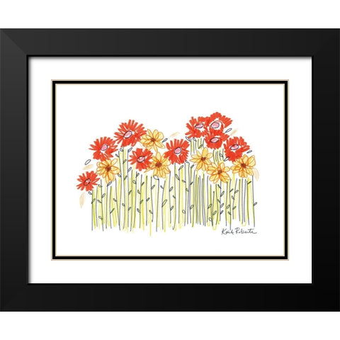 Spring Fever Black Modern Wood Framed Art Print with Double Matting by Roberts, Kait
