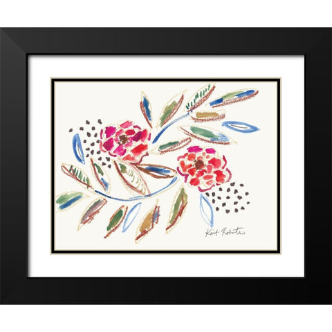 Lipstick and Blush Black Modern Wood Framed Art Print with Double Matting by Roberts, Kait