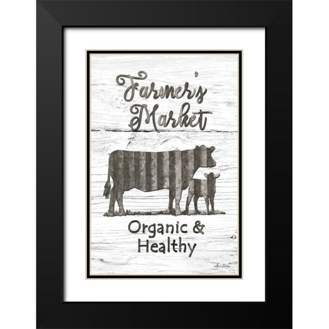 Farmers Market Black Modern Wood Framed Art Print with Double Matting by Deiter, Lori