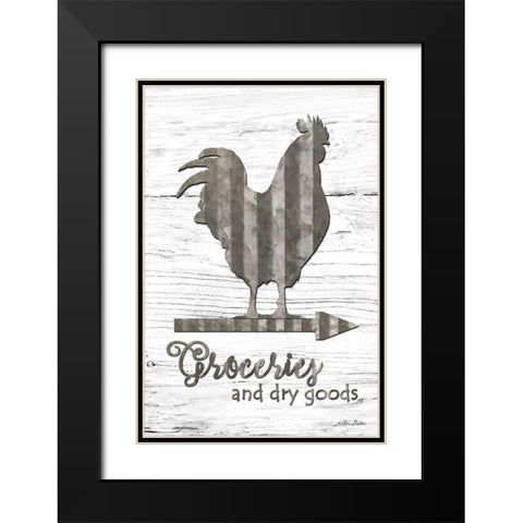 Groceries Black Modern Wood Framed Art Print with Double Matting by Deiter, Lori